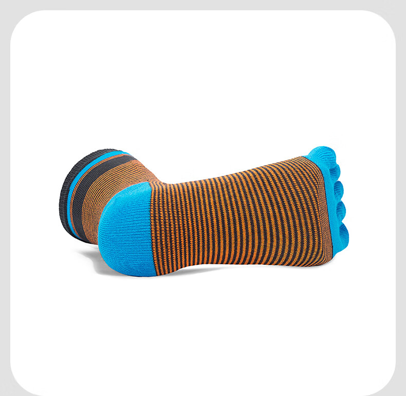 TFO Competition-Grade Five-Toe Outdoor Socks, Non-Slip Wear-Resistant Hiking And Mountaineering Socks Sports Socks 2202418 Men's Bright Blue 13