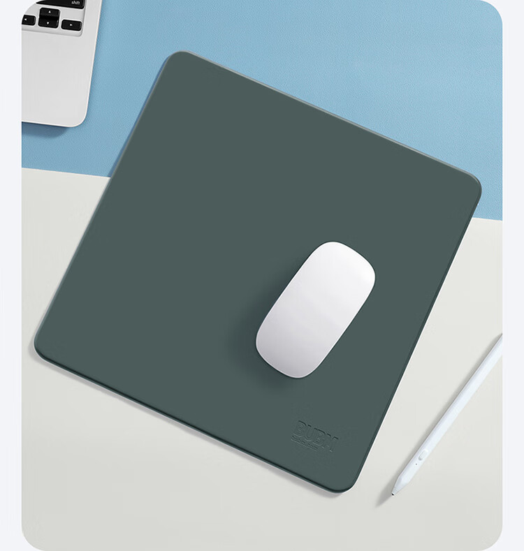 BUBM PU Leather Mouse Pad, Water-Resistant, Stain-Proof, Dust-Proof, Dirt-Resistant, Skin-Friendly, Smooth Surface, Splash-Proof for Meetings, Portable Small Mat for Office And Conference Settings, Orange And Pink, Travel-Friendly 1