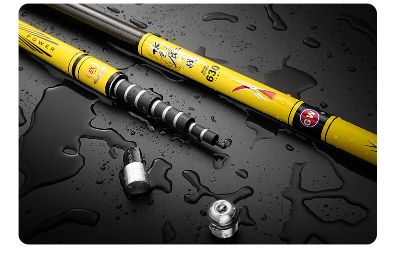 GW 6.3m Yuse Liangchen Zhan Ultra-Light Ultra-Hard 28-Tune Fishing Rod Tai Fishing Rod Hand Rod Comprehensive Fishing Gear 16