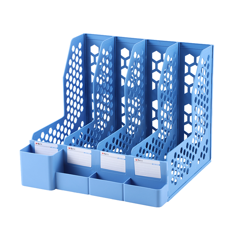M&G Two-Unit Multifunctional Desktop File Organizer, Creative Assembly File Holder Storage Box File Rack, Office Supplies, Single Pack ADM95303