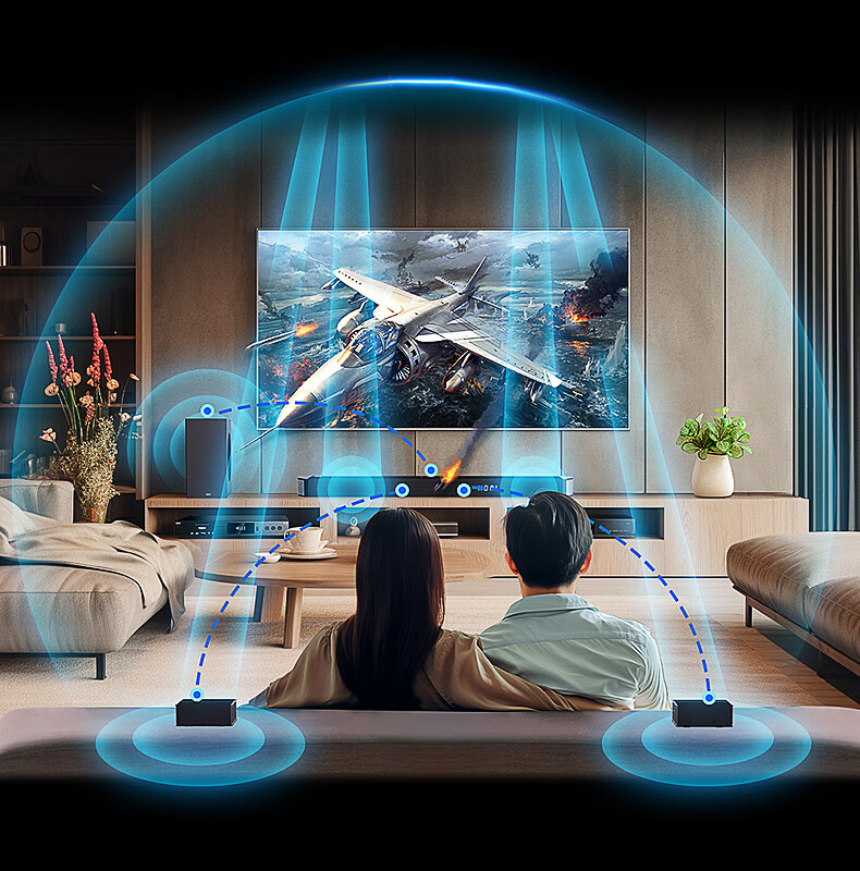 GIEC HA-960D Plus Soundbar TV Speaker, 5.1.2 Dolby Atmos Home Theater System, Living Room Surround Projector Wireless Speakers 11