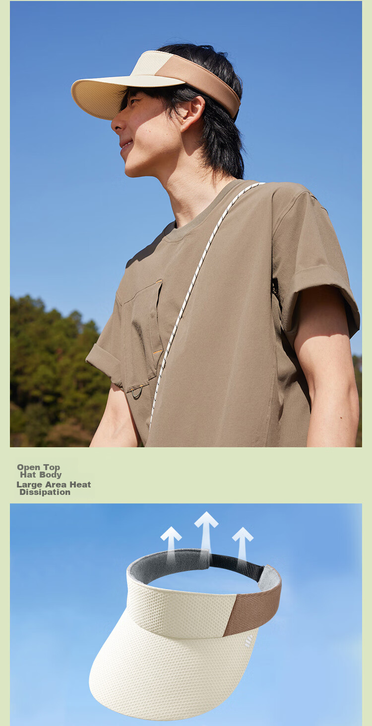 Beneunder Tennis Cap, Sun Hat for Men, UV Protection Hat, Visor Cap, Sports Sweat-Absorbing Full-Face Sun Hat DS015 14