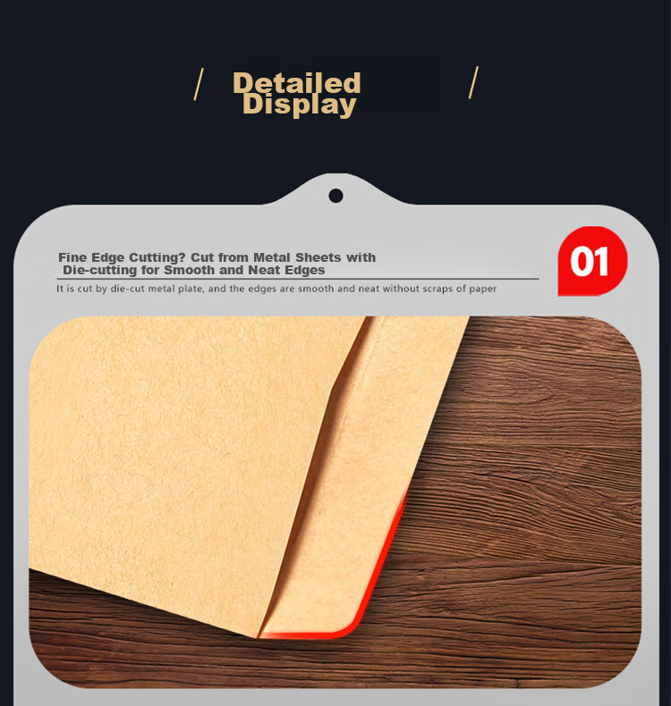 Kingdee 50 Sheets No. 2 Kraft Paper Envelopes, 176*109mm Cash Envelopes for Invoices And Salaries, BCBQ12-Number 2 4