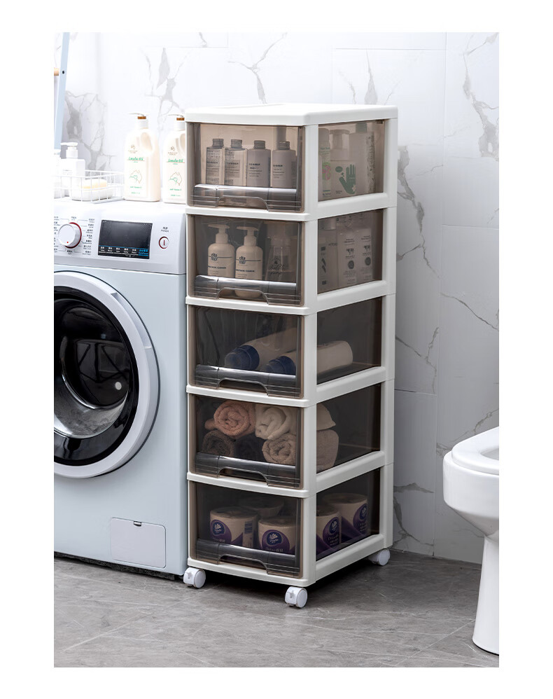 JEKO&JEKO Drawer Storage Cabinet Wardrobe Storage Cabinet Five-Drawer Chest Toy Storage Box Cabinet Bedside Cabinet Organizer 3-Tier 10