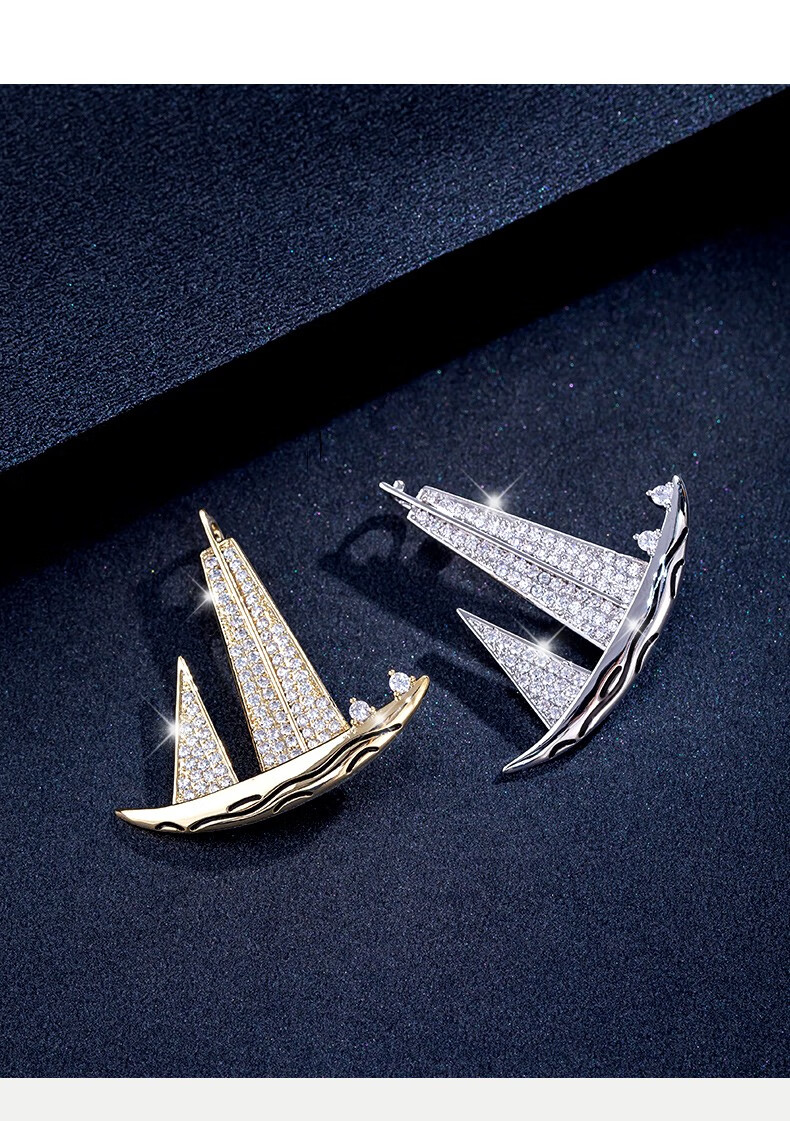 Dijing Chest Pin for Men's Suits And Business Casual Wear, Brooch for Coats And Shirts, Lapel Pin, Birthday Gift 6