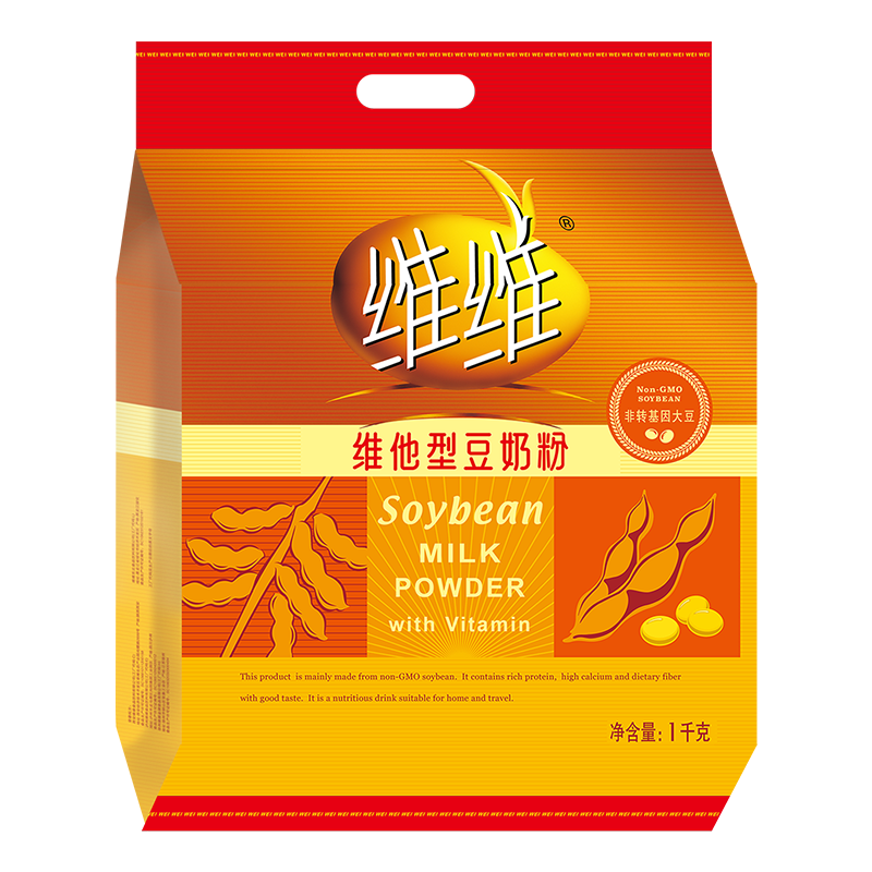 维维维他型豆奶粉1000g低嘌呤营养即食早餐代餐多重营养 非转基因大豆