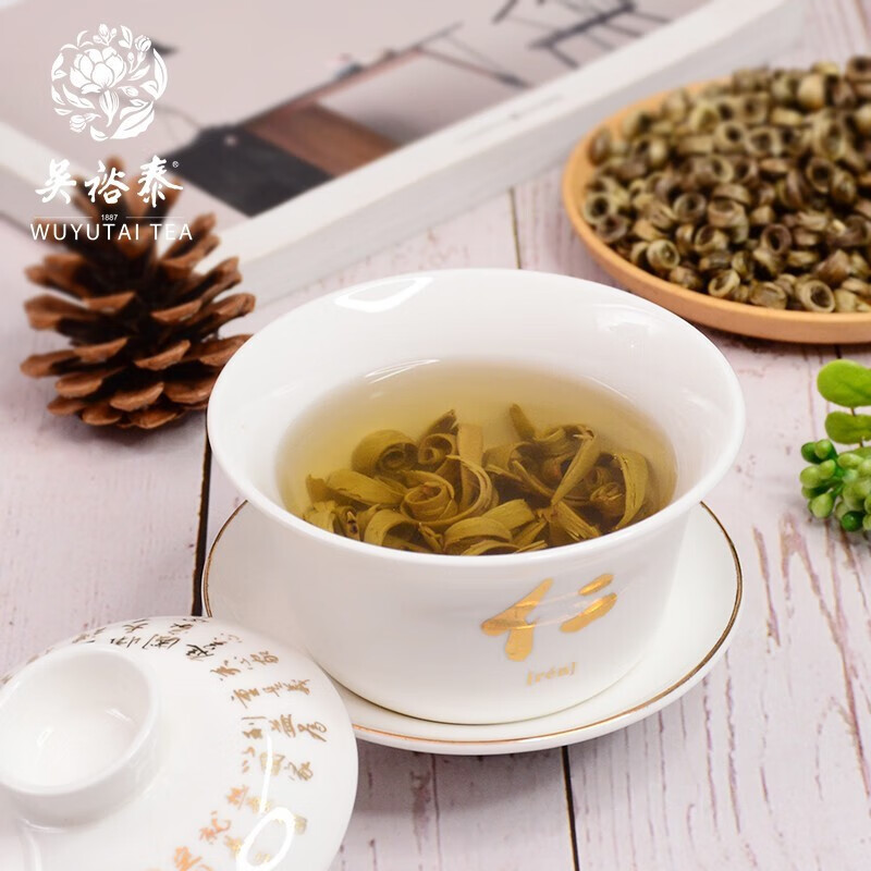 吴裕泰茉莉花茶茉莉云环浓香型特种50g八窨手工花果香罐装