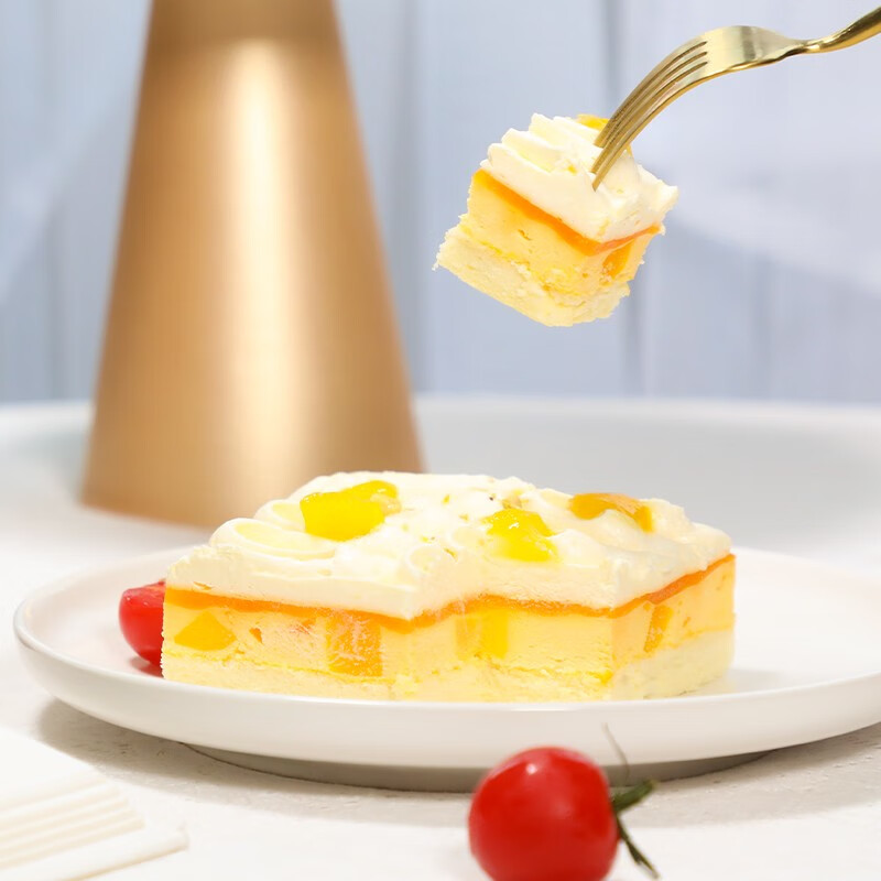 安特鲁七哥芒果芝士蛋糕200g 生日蛋糕下午茶甜点冷冻蛋糕