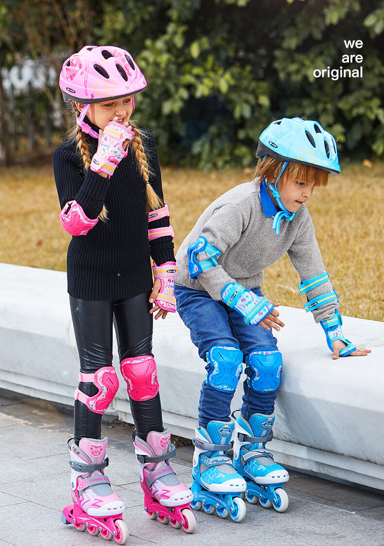 Micro Ice Skates for Children, Boys And Girls, Micro Roller Skates Suitable for Primary And Secondary School Students, X3 Blue Single Shoe Size L 2