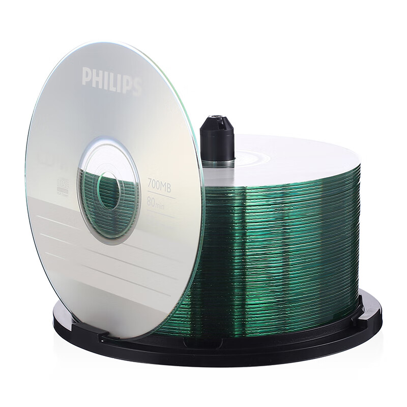 PHILIPS CD-R Discs / Recordable Discs, Blank Discs, Recordable Discs, Optical Discs, 52x Speed, 700MB, 10 Pieces in A Barrel 4