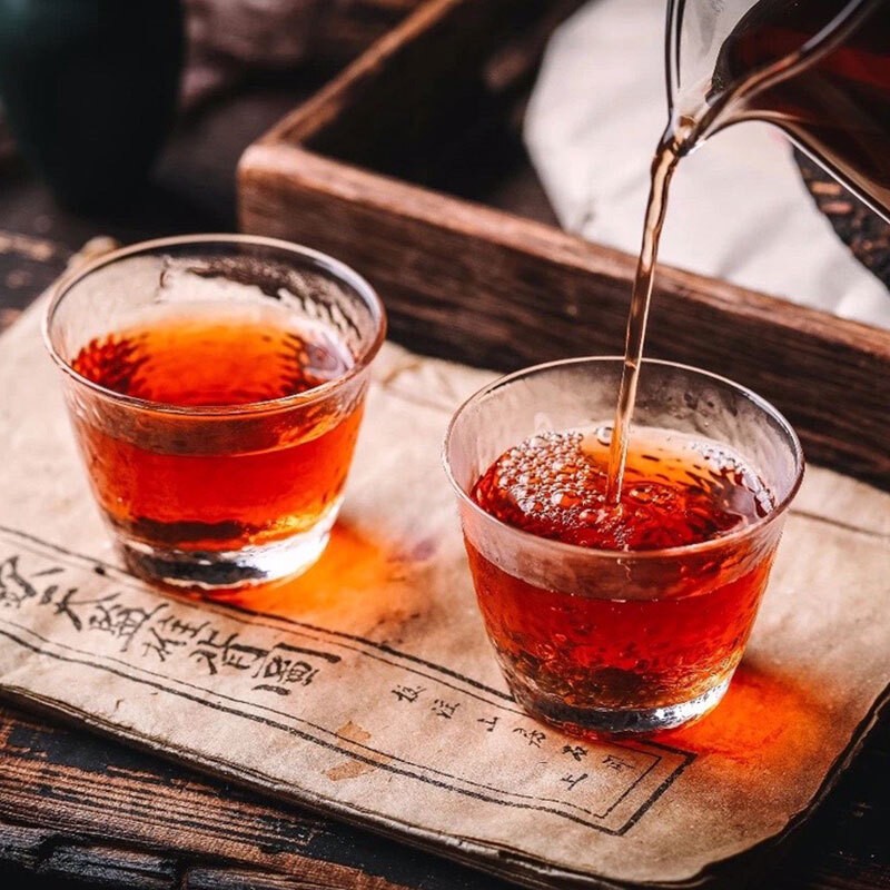 中茶茶叶普洱茶熟茶云南七子饼茶饼经典7571熟普357g