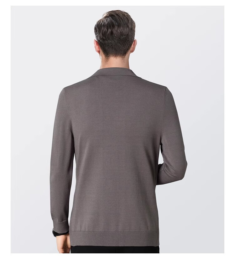 MONTAGUT Spring And Autumn Men's Knitted Suit Jacket, Business Casual Comfortable Slim Fit Blazer, Black, Size 50 9