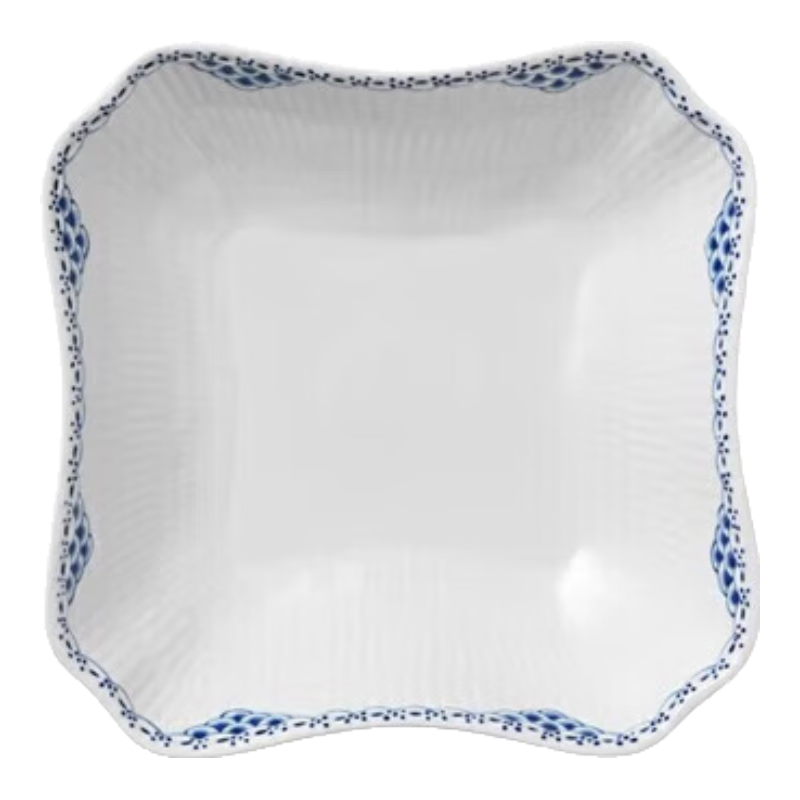 RoyalCopenhagen [Mid-Autumn Festival Gift] Princess Blue Hand-Painted Tableware Set: Soup Bowl, Noodle Bowl, Rice Bowl, Square Bowl