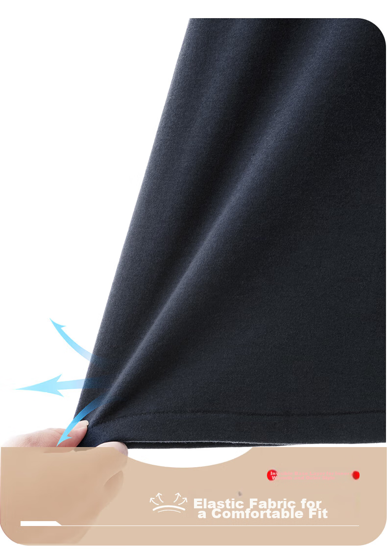 Yiershuang [10A Antibacterial And Anti-Mite] 100% Pure Cotton Thermal Underwear Set for Men, Autumn Top And Pants, Round Neck All-Cotton Sweater 14