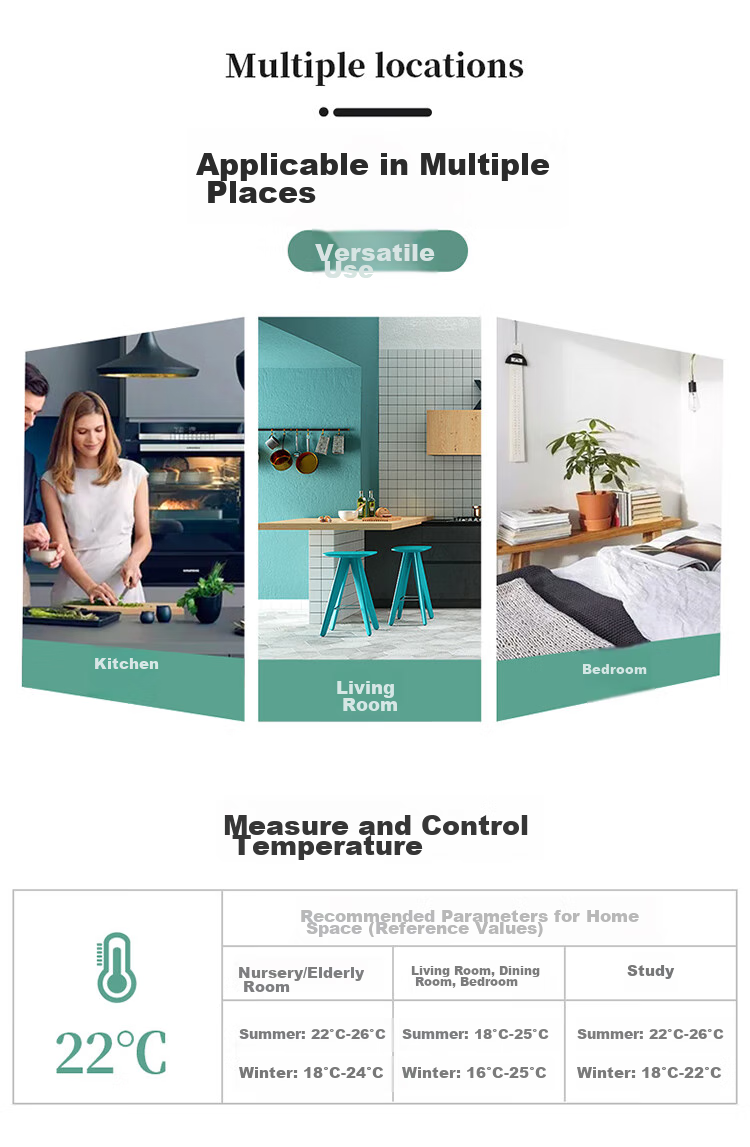 CHIGO Indoor Thermometer, Physical Baby Room Mercury-Free, Sensitive High-Precision Temperature Gauge ZG-8061 11