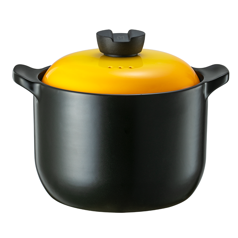 ASD Clay Pot Soup Cooker, Stone Pot for Gas Stove, Household Use, High Temperature Resistant, Crack-Resistant, 4.5L, Chinese Medicine Pot, Ceramic Pot, RXC45B3Q