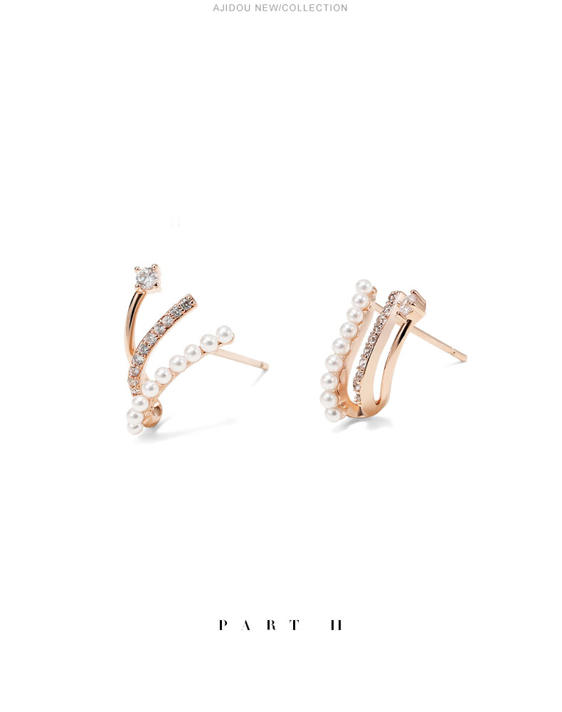 AJIDOU Minimalist Geometric Double Hollow Circle Delicate Stud Earrings for Women New Year Gift 2