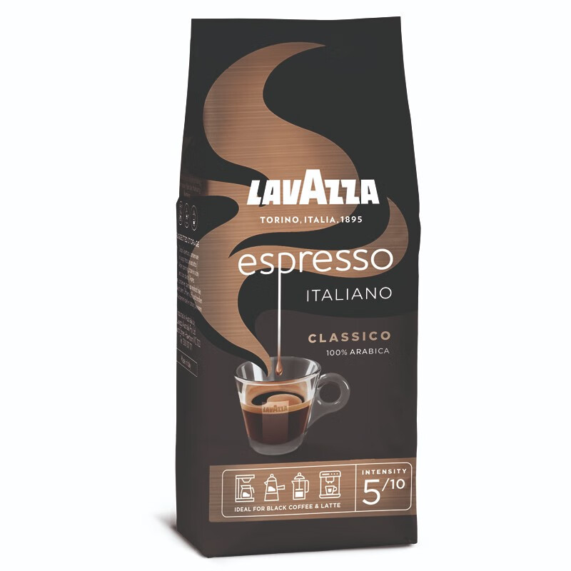 拉瓦萨（LAVAZZA）意大利进口Lavazza拉瓦萨 意式浓缩咖啡豆250g