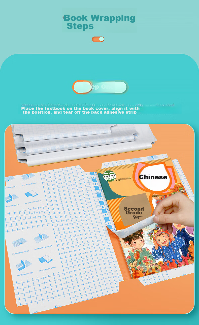 Huaxiawanjuan, 30 Diamond Pattern Transparent Frosted Waterproof Self-Adhesive Book Covers, Book Wraps, Book Film, Book Covers for Primary School Students in Grades One to Six, Junior And Senior High School Textbooks And Workbooks, Book Cover Film 12