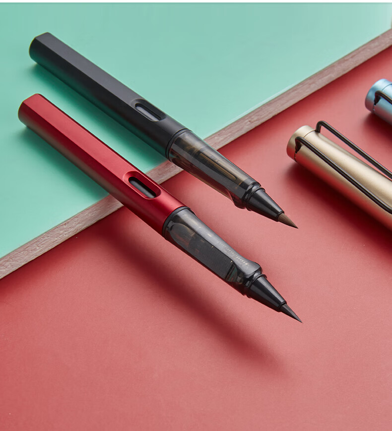 Liupinshuyuan Small Regular Script Calligraphy Brush Pen, Shuli Pen for Calligraphy Practice, Adult Fountain Pen-Style Water-Based Ink with Line Enhancing, Large And Medium Regular Script, Sheep And Wolf Mixed Hair Chinese Painting Brush 14