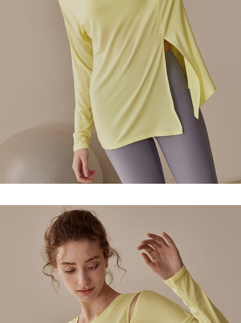 XUEXIMAN Yoga Long-Sleeve Top for Women, Elegant And Slimming Athletic Wear for Running, Fitness, Summer Pilates 12
