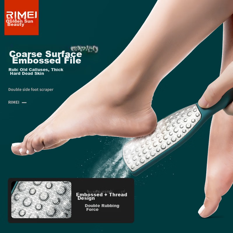 Jindarimei Stainless Steel Pedicure Tool, Foot Scrubber to Remove Calluses And Dead Skin, Foot File And Grinder DRD307