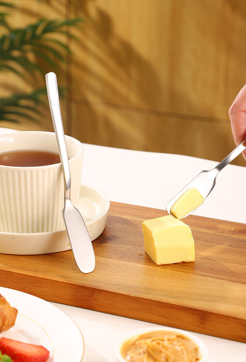 CAIZHI 304 Stainless Steel Butter Knife, Cheese Knife, Cheese Grater, Jam Knife, Set of 2, CZ6659 13