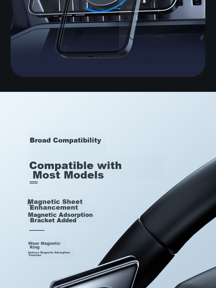 Best Coac Magnetic Car Phone Holder, Magsafe Compatible, for Apple IPhone 15, Wireless Mounting 9