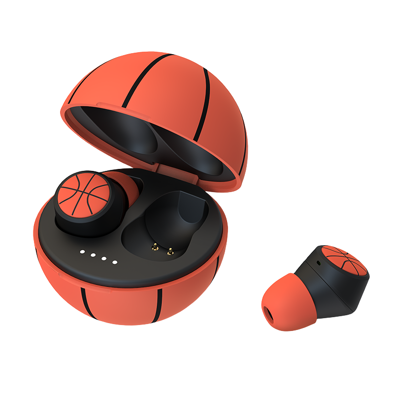 EMEY Bluetooth Headphones, Wireless Bluetooth, Sports Music Gaming Earphones, In-Ear Noise-Cancelling Headphones with Long Battery Life, Compatible with Apple Xiaomi Huawei Phones, T5 Basketball Model