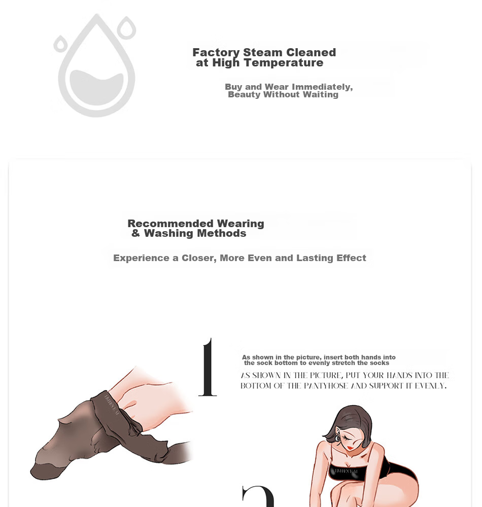 Limerence M [0.01] Stockings, Ultra-Thin Sexy Retro Mid-Calf Uniform Black Silk Over-Knee Socks, Sand Color, 1 Pair, One Size Fits All 21