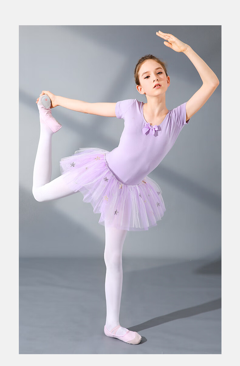 Zhiyouban Girls' Dance Tights Children's Pantyhose Spring and Autumn Thin White Stockings Girls' Leggings 12