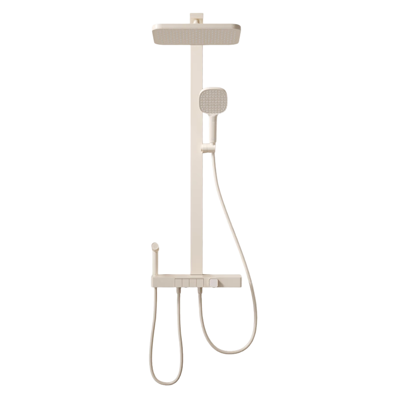 ARROW Rongyi Shower Head Square Handle Shower System, Large Top Spray Bathroom Faucet, Fine Copper [Renovation Subsidy 15%]