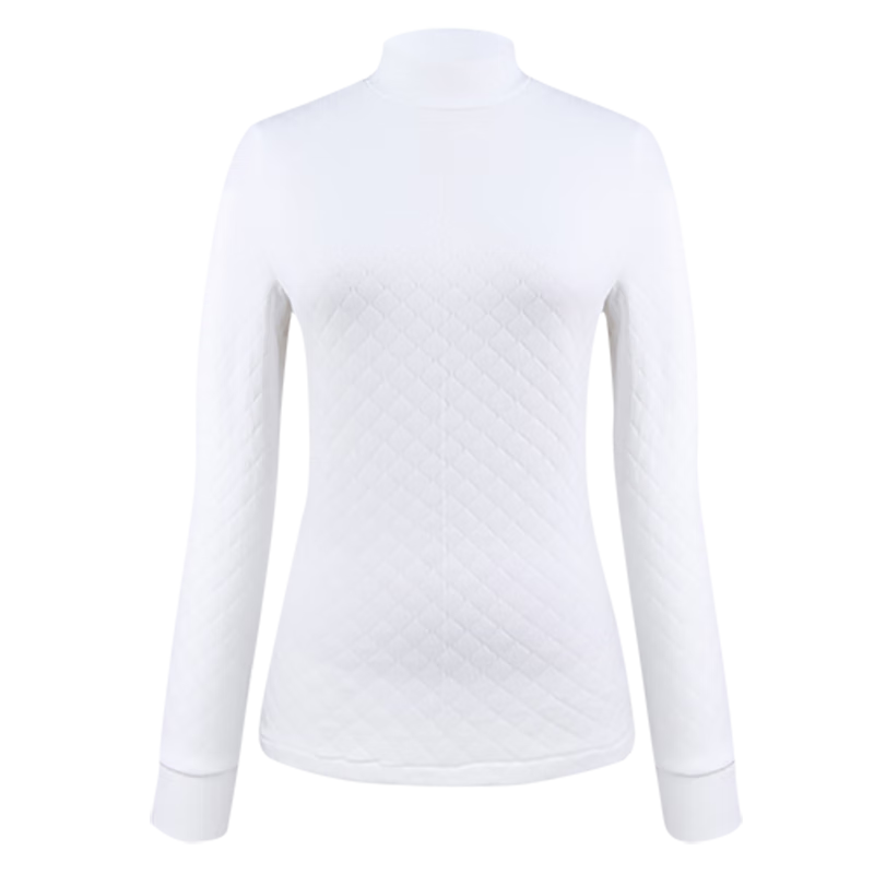 Comfortable and Refreshing 【Half-high Collar Three-layer Thickened】100% Pure Cotton Warm Underwear Top Full Cotton Autumn Clothes Cotton Sweater Autumn and Winter