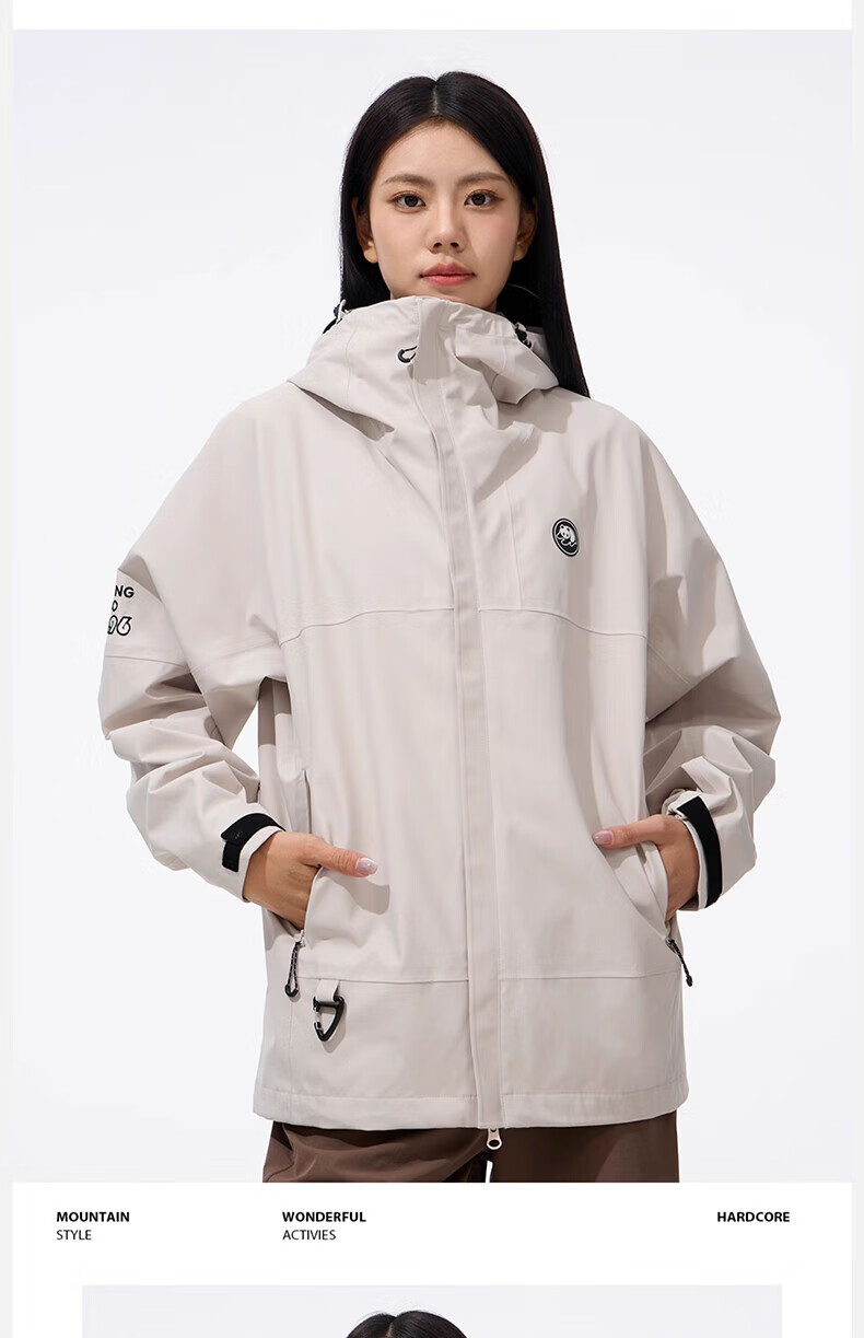 CAMEL Single-Layer Unisex Outdoor Jacket, New Spring Product, Waterproof Hard Shell Coat for Men And Wome 29