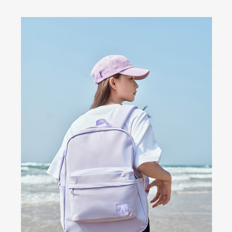Anta Mochi Backpack Unisex Simple Large Capacity Youth Canvas Hiking Cycling Sports School Bag 34