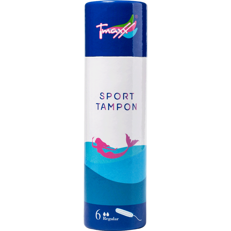 Tmaxx Cotton Tampons for Swimming And Hot Springs, Built-In Sanitary Pads, Waterproof Menstrual Pads, Patented Cotton Sticks, 6 Pieces Sold by JD