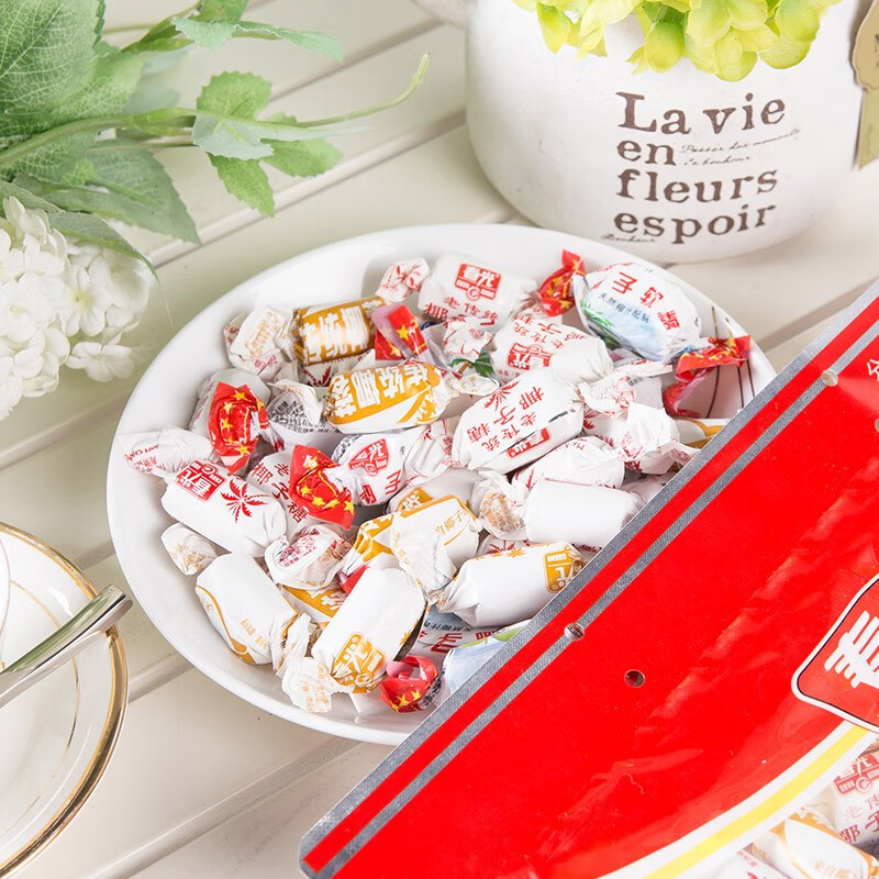 春光食品 海南特产 什锦椰子糖 500g 儿童水果糖休闲混合糖果婚庆喜糖