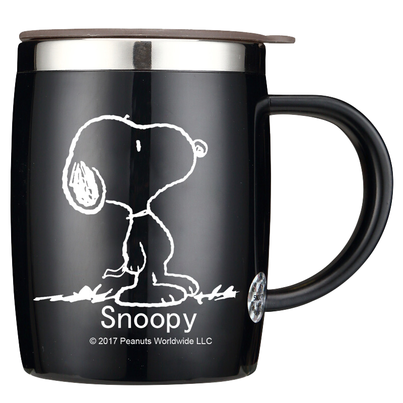SNOOPY Insulated Stainless Steel Thermos Water Bottle for Men And Women, Office Mug Coffee Cup Large Capacity Beverage Tumbler for Students