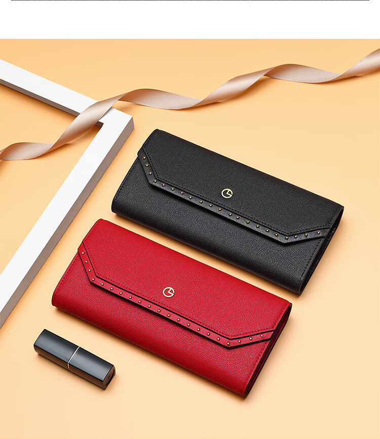 Goldlion Women's Wallet, Fashionable Long Style, Large Capacity Purse, Gift Box, Birthday Present 15
