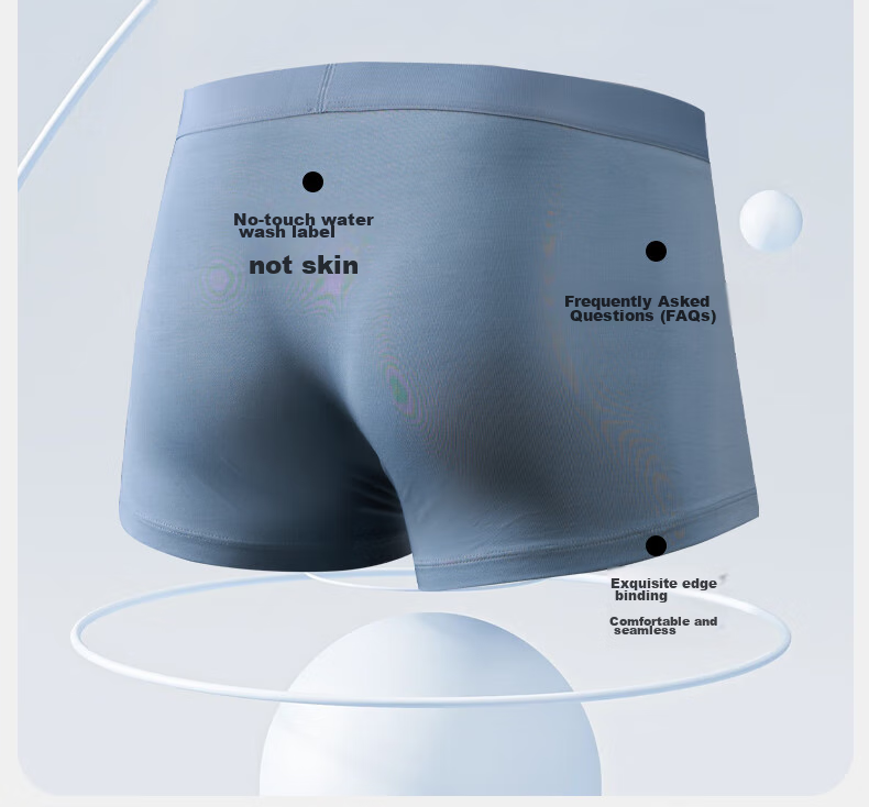 Li-Ning Men's Underwear (3-Pack), Modal Men's Sports Underwear, Running Quick-Dry High-Elastic Boxer Briefs, XL 7