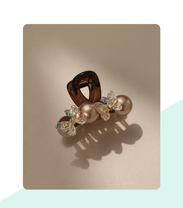 CHIMERA Half-Up Hair Clip for Thin Hair, Versatile Butterfly Edge Bangs Small Claw Clip Hairpin for Women, Birthday Gift 1