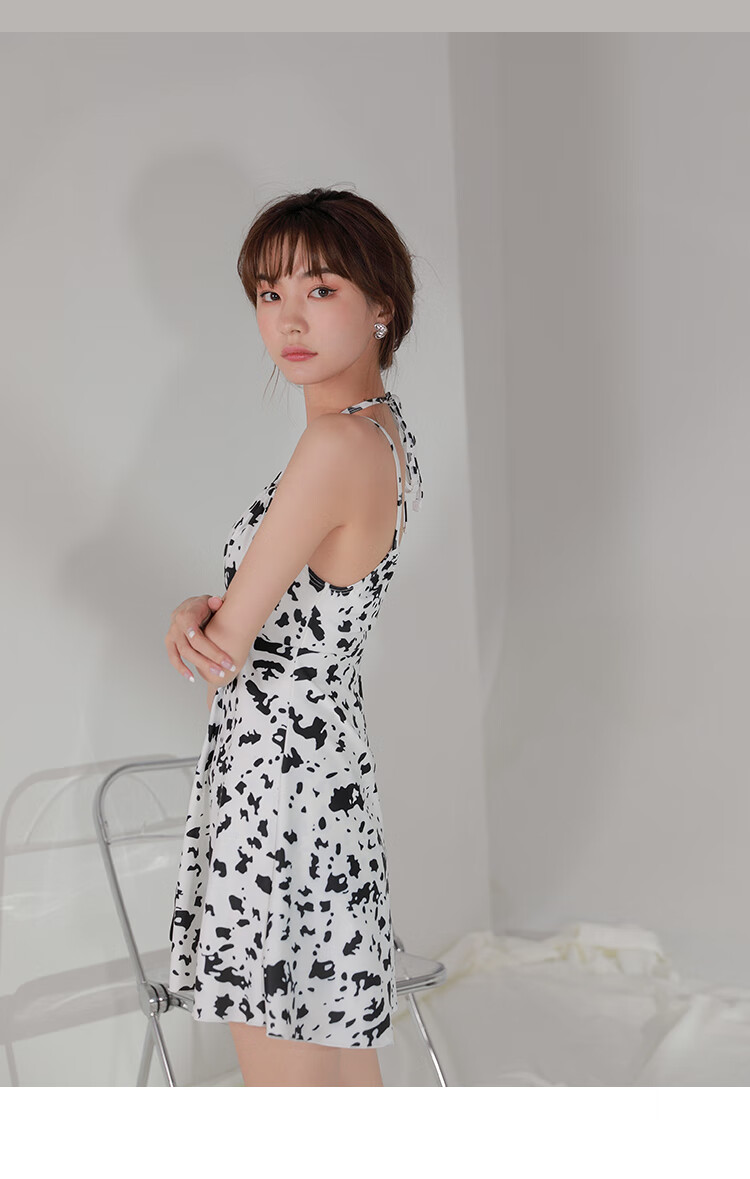 OMOM Women's Conservative One-Piece Swimsuit for Summer, Tummy Control, Fashionable Beach Slimming Sexy Hot Spring Swimwear, White, M (Recommended for 88-98 Jin) 4