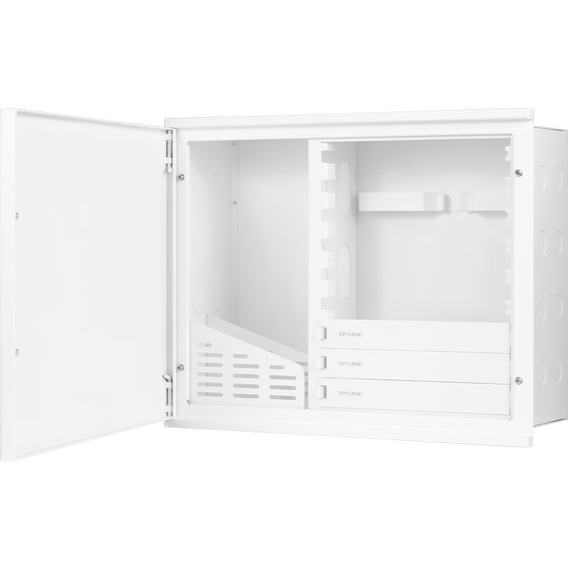 TP-LINK Modular Information Box, Low-Voltage Box Integrated Design, Screw-Free Installation, 1.2mm Full Cold-Rolled Sheet Material, Standard Size Box, Easy Storage, TL-EN4030