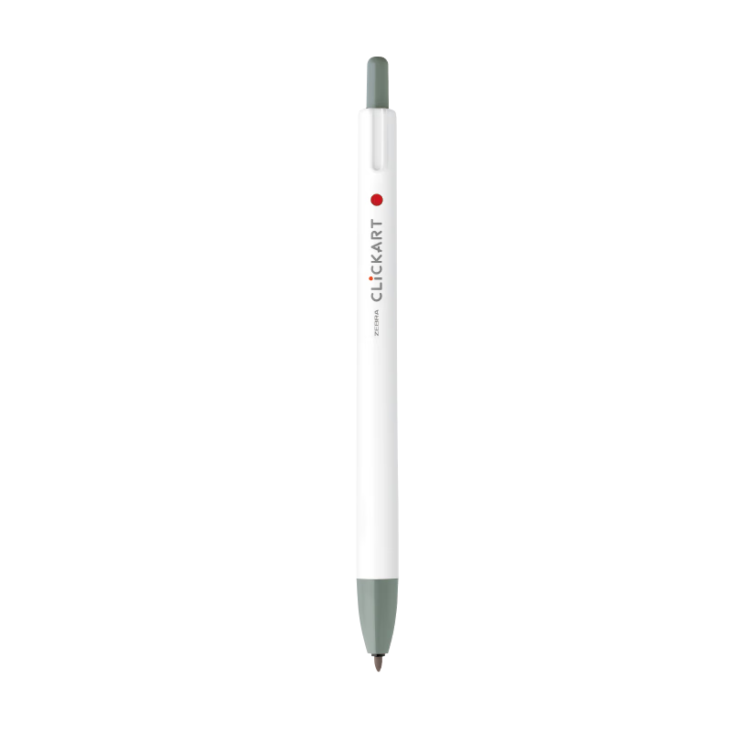 ZEBRA Art Dot Retractable Watercolor Pen for Students And Children, Doodle Drawing Coloring Fine Tip Colored Pen Journaling Pen WYSS22 Gray Single Pen Watercolor Marker