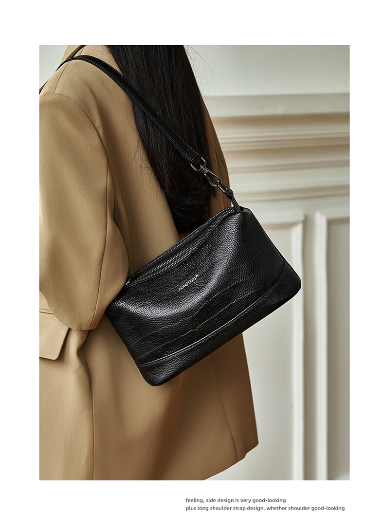 Aokang Women's Handbag, 2026 New Trendy Cowhide Small Square Bag, Light Luxury Crossbody Shoulder Bag, Birthday Mother's Day Gift for Mom Or Wife 13