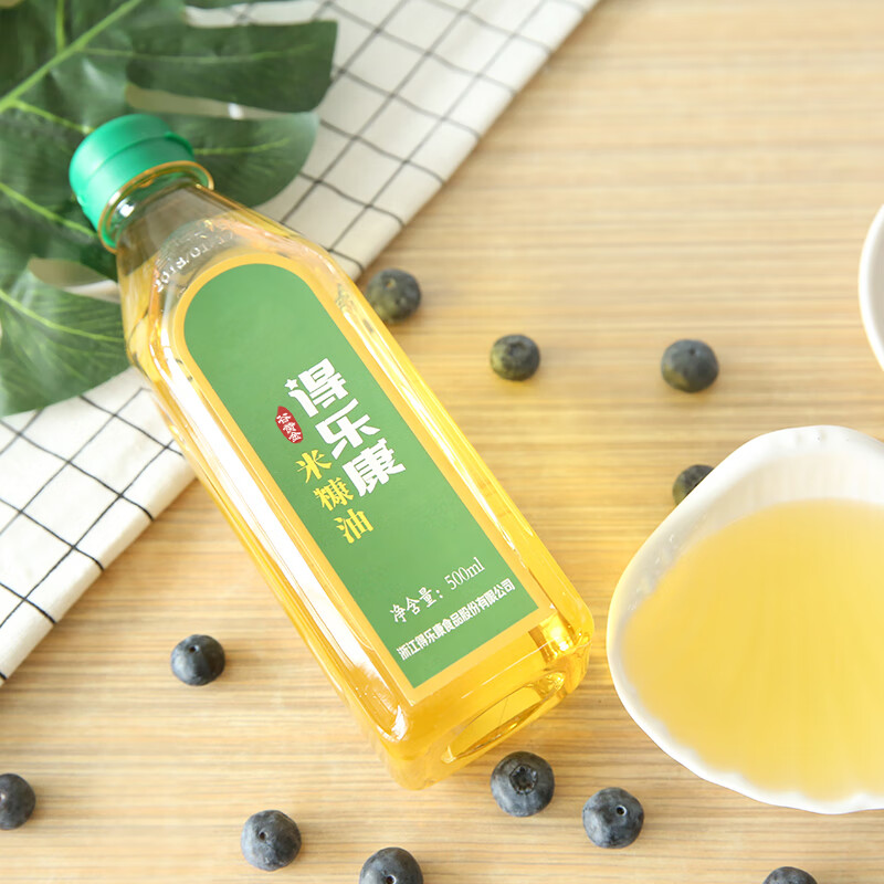 得乐康 谷黄金稻米油500mL 可生食食用油米糠油