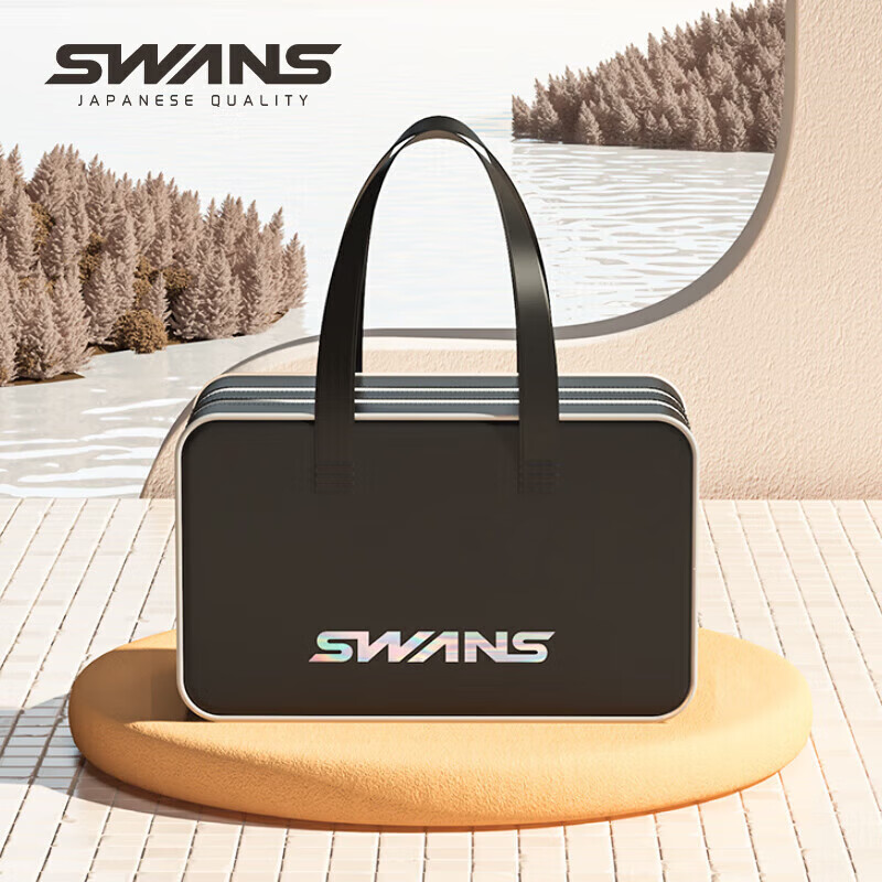 Сумка для плавания SWANS, водонепроницаемая, для разделения мокрого и сухого, большая вместимость, спортивная, для йоги, легкая, для путешествий, фитнес, 106, черная