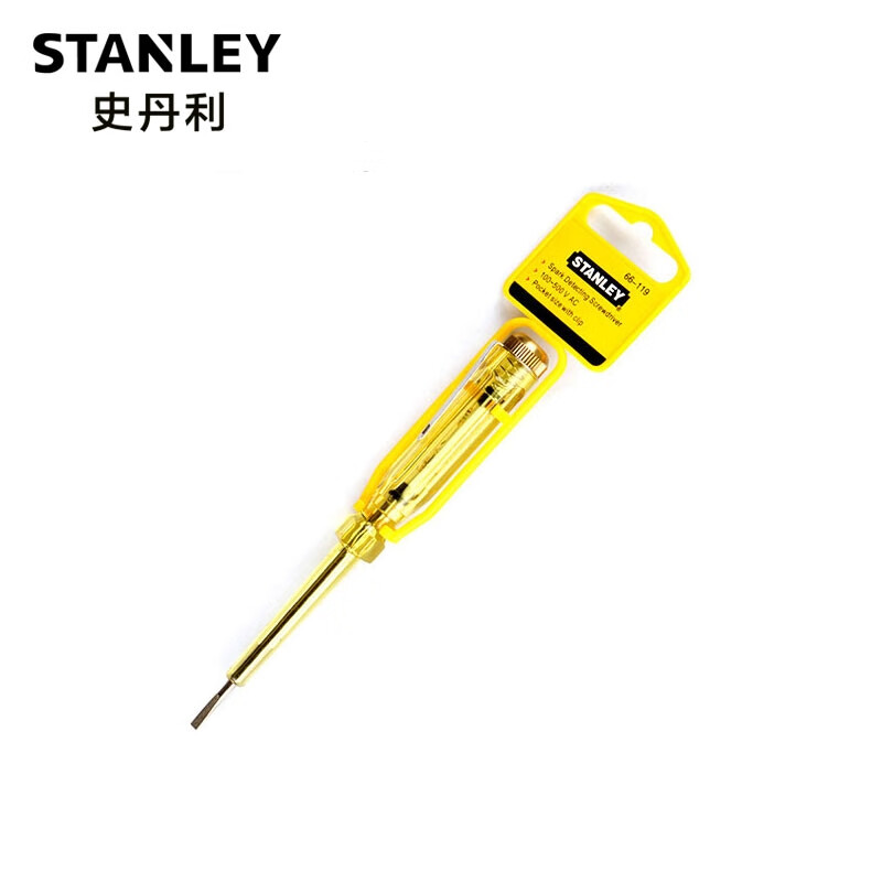 STANLEY Voltage Tester Screwdriver 100-500V/150mm 66-119; 1 Piece