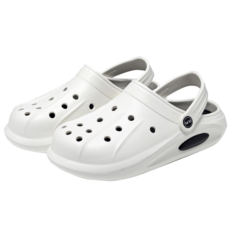 Warrior Outdoor Men's Breathable Slip-Resistant Beach Shower Sandals Trendy Slides HL02291 White Size 41