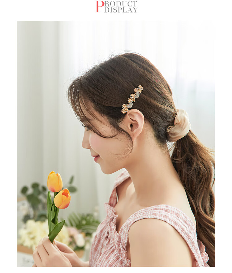 CHIMERA High-End Crystal Hair Clip, Barrette for Women, Half-Up Bun, Back of Head Cross Clip, Straight Clip, Birthday Gift for Girls 5